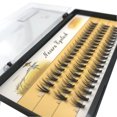 thumbnail image 2 of 1 caja de 60 racimos de pestañas de extensión 20/30D, pestañas individuales, pestañas postizas gruesas naturales, paquete de pestañas individuales Tan Jianjun unisex, 2 of 2