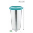 thumbnail image 2 of Vaso/Recipiente para alimentos mini de acero inoxidable Signora Ware con tapa | Vasos de vidrio herméticos a prueba de fugas para oficina, gimnasio, yoga, senderismo, trekking, viajes, hogar y cocina, 2 of 3