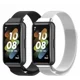 thumbnail image 1 of 2 Piezas Correas Metal Compatible Con Huawei Band 7 Premium, 1 of 1