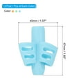 thumbnail image 2 of Uxcell 3 Pcs 2 Fingers Handwriting Pencil Grippers, Light Blue, Green, Orange, 2 of 6
