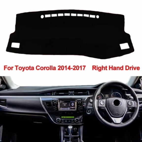 Right Hand Drive's Car Dashboard Cover Dash Mat Fit for Toyota Corolla 2014-2017