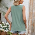thumbnail image 5 of Soki Women's Tank Tops Loose Round Neck Ruched Sleeveless Tops Casual Basic Vest Shirts, 5 of 5
