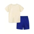 thumbnail image 5 of ATAIKU 2-7T Boys 2-Piece Summer Pajamas Set T-shirt + Shorts 100% Cotton Pjs for Toddler - Rainbow, 5 of 8