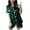 Green, variant on Your-Sty Womens Silk Satin Pajama Sets Short Sleeve Button Down Sleepwear Cozy Loungewear 2 Piece Pjs Shorts Set S-XXL