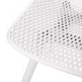 thumbnail image 3 of Posey Chair - White Outdoor Dining Chairs With Stability. Polypropylene For Weather Resistance. Stable Frames Diamond Mesh Pattern. Backyard Opulence. 18.83 In. Depth, 21.93 Width, 33.16 Height,, 3 of 7