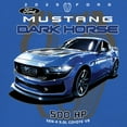 thumbnail image 3 of 25 Ford Mustang Dark Horse Tank Top 500 HP Performance Modern American Muscle Car V8 Sports Power Racing Men's Top, 3 of 7