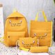 thumbnail image 1 of Fiudx Bolso Bandolera de Lona de Moda, Diseño Elegante y Multifuncional, Gran Capacidad para Artículos Esenciales Diarios, Ideal para Fiestas, Viajes, Oficina, Regalo para Mujer, Juego de 4 Piezas, 3, 1 of 7
