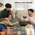 thumbnail image 4 of Rinse & Robust Mens Bar Soap 6Pcs Cleansing All Natural Handmade Mens Soap Bar Set Moisturizing & Exfoliating Oatmeal Scrub Soap Gift for Men Body&Hand All Skin Type|6 Differen, 4 of 8