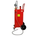thumbnail image 3 of Fithood 30 Gallon Gas Caddy Tank Storage Drum Gasoline Diesel Fuel Transfer with Universal Wheel Red JGC30 Pantone 186C, 3 of 5