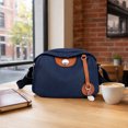 thumbnail image 5 of INSPIRE CHIC Oxford Crossbody Bag for Women Casual Everyday Shoulder  with Adjustable Strap & Zipper Closure Blue, 5 of 6