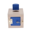 thumbnail image 1 of Montessori Material - Caja De Bloqueo (Cerradura, Puerta Y Pestillos) Niños Azul, 1 of 8