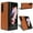 Brown, variant on Filp Case for Samsung Galaxy Z Fold 4,Luxury PU Leather+Soft TPU With Shockproof Case for Samsung Z Fold 4 7.6 inch,Red