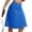 Blue, variant on Skirts for Women Knee Length Skort Zipper Pockets Women's High Waist Casual Athletic Golfs Tennis Skirt UV Protection Black XXL