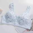 thumbnail image 2 of Aayomet Bralettes for Women Plus Size Rings Breathable Solid Color Comfortable Bra (Mint Green, 38), 2 of 3