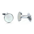 thumbnail image 3 of Yoursfs Silver Wedding Cool Cufflink Shirts for Men Stainless Steel Classic Wedding Suit Cufflinks for Men Gift, 3 of 5