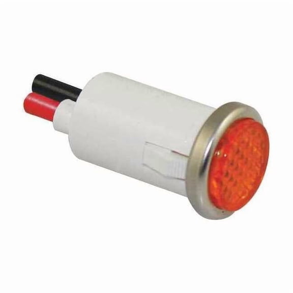 Dayton Flush Indicator Light,Amber,120V 22NY54