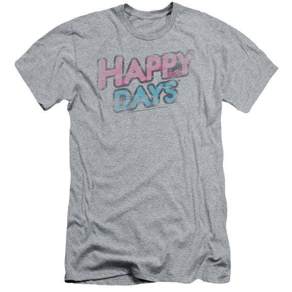 Happy Days - Distressed - Slim Fit Short Sleeve Shirt - Medium