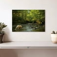 thumbnail image 2 of Elephant Stock Spirit Bear In Hartley Bay Wall Art - Horizontal Canvas Wall Art - Living Room Wall Decor - Animal Canvas - Black And Green Decor - 12" x 8", 2 of 8