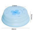 thumbnail image 4 of Cubierta para placa de microondas - Protector contra salpicaduras plegable ventilado con mango de fácil agarre, 4 of 5