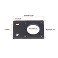 thumbnail image 2 of Uxcell Stepper Motor Mounting Bracket Mount Plate 42mm Black for 3D Printer, 2 of 5