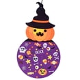 thumbnail image 2 of DIY Felt Halloween Pumpkin witch 25pcs Ornaments, Gifts for Kids Handmade Halloween Door Wall Hanging Decorations, 2 of 6