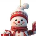 thumbnail image 3 of Mini Navideña Muñeco Nieve para Navidad Ventana Y Chimenea, 3 of 9