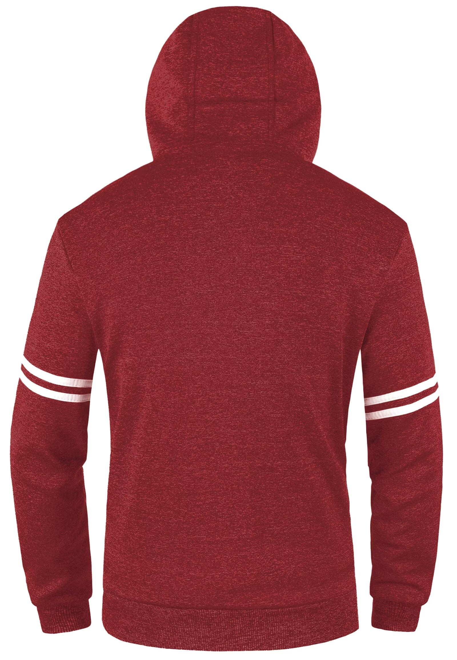 Dark-red Sun Protection Zip Up Hoodie Jacket Lightweight