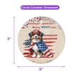 thumbnail image 5 of Republican Miniature American Shepherd Making Woof Count Election 2024 Ceramic Round Ornament MAS Dog Lover Gifts Home Tree Decor - 01002, 5 of 5