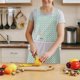 thumbnail image 5 of Flower Print Polyester Apron Waterproof Oil Resistants Kitchen Apron For Cooking Baking Cleaning Adjustable Neck Strap, 5 of 6