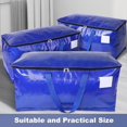 thumbnail image 3 of Kabnic Heavy Duty Moving Bags | Zippered Moving Boxes with Reinforced Handles & Tag Pocket, Collapsible Totes for Storage, Great for Moving, Storage, and Travel - 93L, 3 of 7