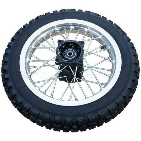 X-PRO 12" Rear Wheel Rim Tire 3.0-12 with 12mm Bearing Assembly for Dirt Bikes