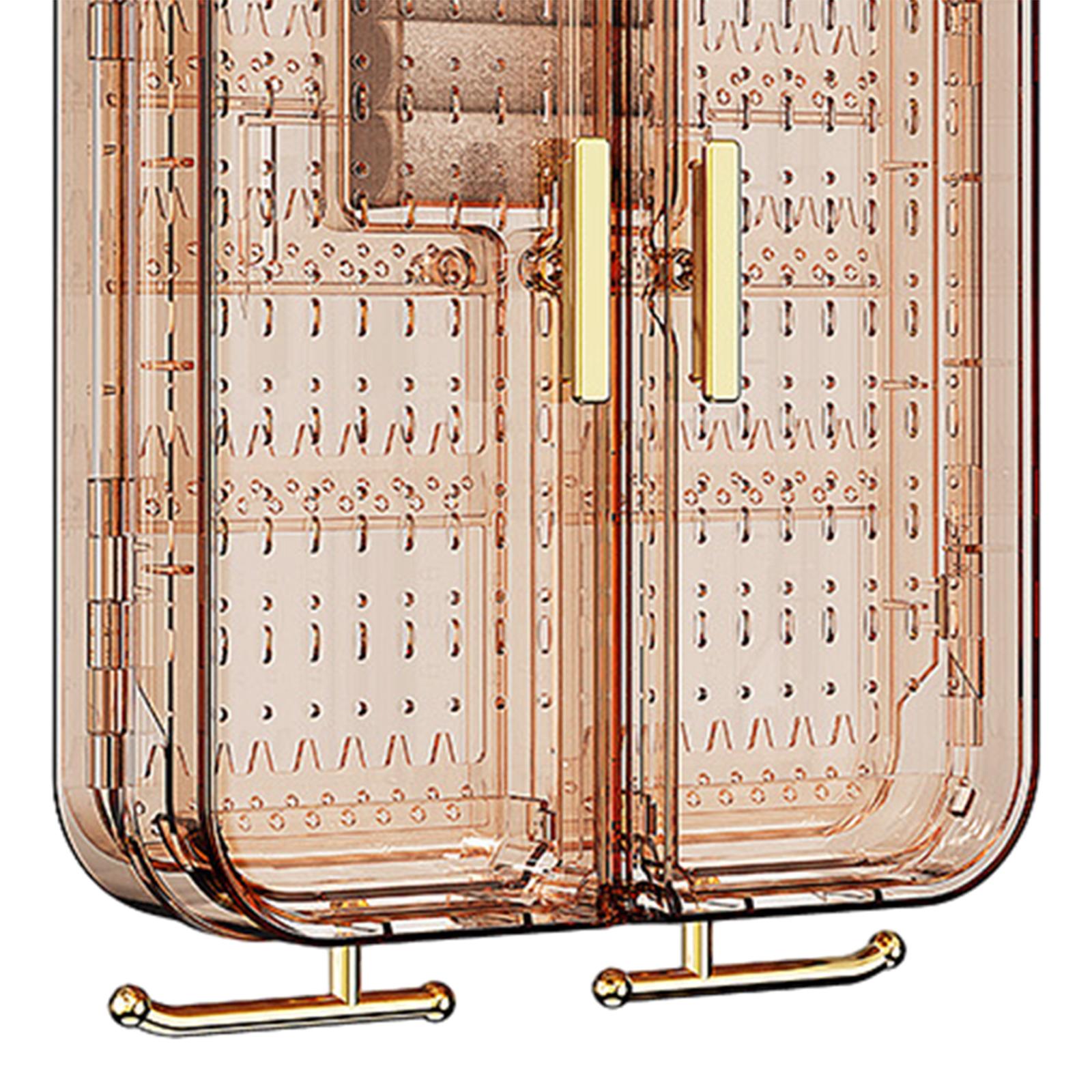 FVDPWYE Jewelry Holder Organizer Large Wall Mount Storage Accessories Jewelry Hanger for Brown