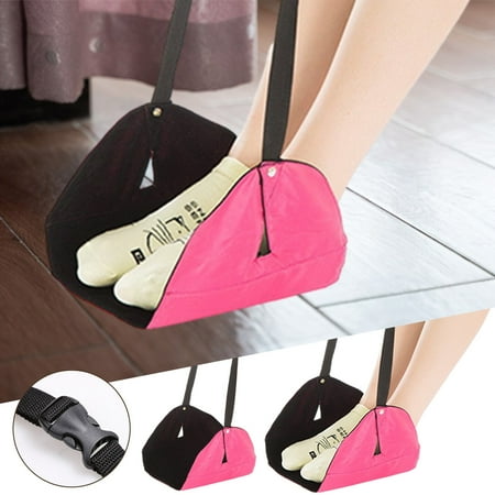 

Airplane Footrest (Travel Comfortably) - Airplane Travel Accessories - Portable Travel Foot For Flight Bus Train Office Home - Reduce Swelling And Sorenes