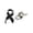 C, variant on Elegant Black Ribbon Brooch Pin for Memorial Service Sympathy Events and Formal Occasions