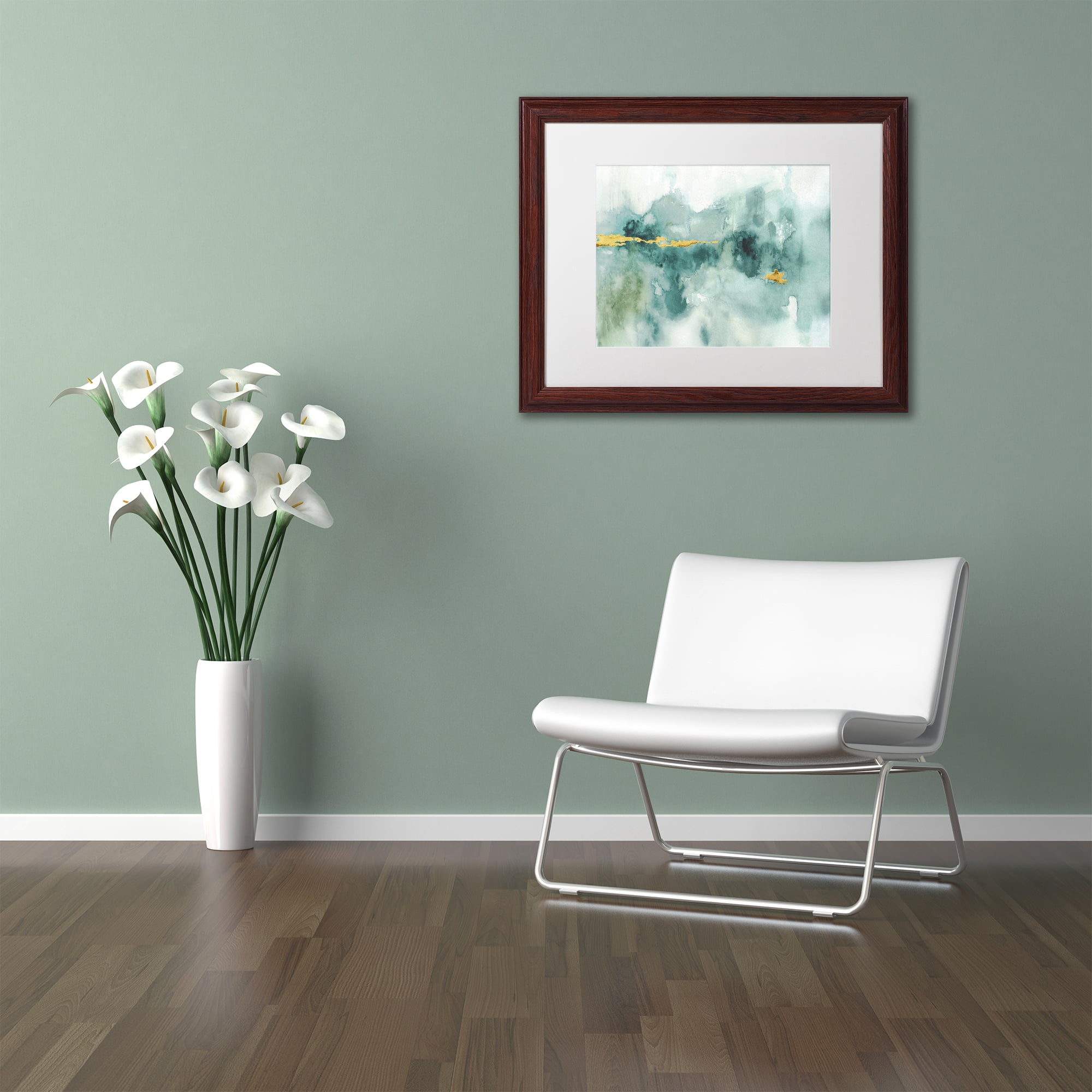 Trademark Fine Art 'Greenhouse Abstract I' Matted Framed Art by Lisa Audit
