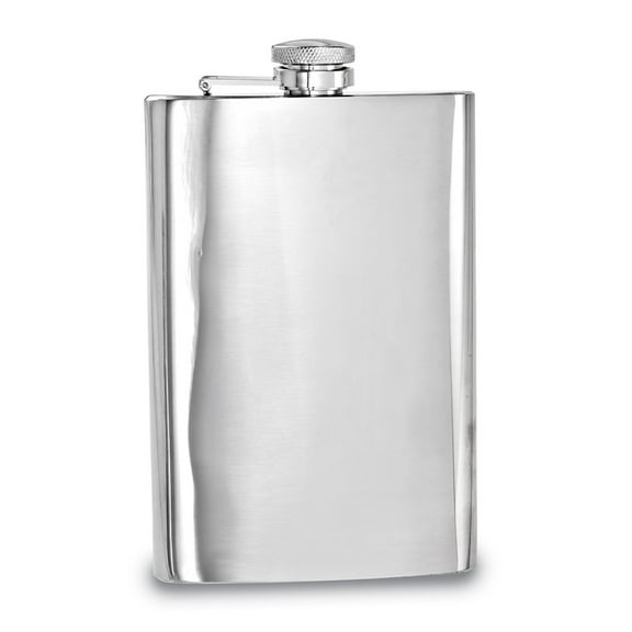 FB Jewels Polished Stainless Steel 10oz Flask