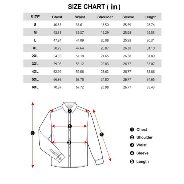 mens medium dress shirt size chart Mens Shirt Size Guide