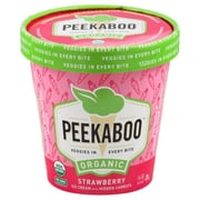 Angle View: Peekaboo Ice Cream Organic Strawberry with Hidden Carrot (4 Pack)