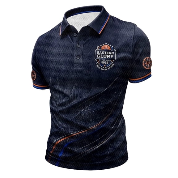 Men's Polo Shirts Basketball Graphic 3D Print Sportswear Tee Casual Shirt
