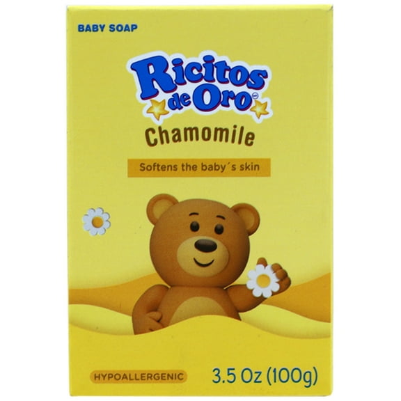 Ricitos De Oro Chamomile Baby Soap with Shea Butter and Beeswax, 3.5 oz Bar