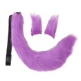 thumbnail image 3 of Ensemble 3 Pcs Oreilles et Queue en Peluche Ajustables pour Carnaval Halloween Robe Femmes Filles violet, 3 of 10