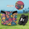 thumbnail image 6 of Haosy Vibrant Color Mushrooms Golf Mallet Putter Cover Strong Magnetic Leather Golf Club Headcover Closure, 6 of 7