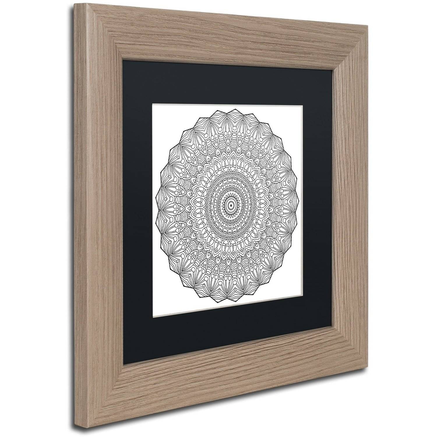 Trademark Fine Art "Mixed Coloring Book 22" Canvas Art by Kathy G. Ahrens, Black Matte, Birch Frame