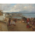 thumbnail image 3 of Walter Frederick Osborne 14x12 Black Modern Framed Museum Art Print Titled - Life in Connemara, a Market Day (1898), 3 of 5