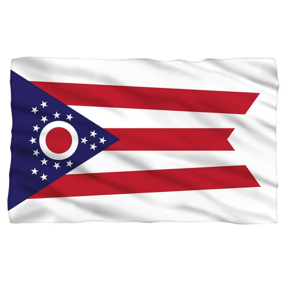 Trevco Ohio Flag Fleece Blanket (36x58)