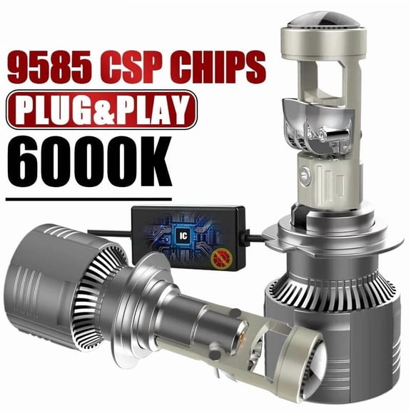 H7 H4 H11 LED Projector Lens Headlight H8 9005 9006 HB3 HB4 Car Bulb 6000K Canbus Turbo High Power Mini Auto/Moto Lamp Fog Light