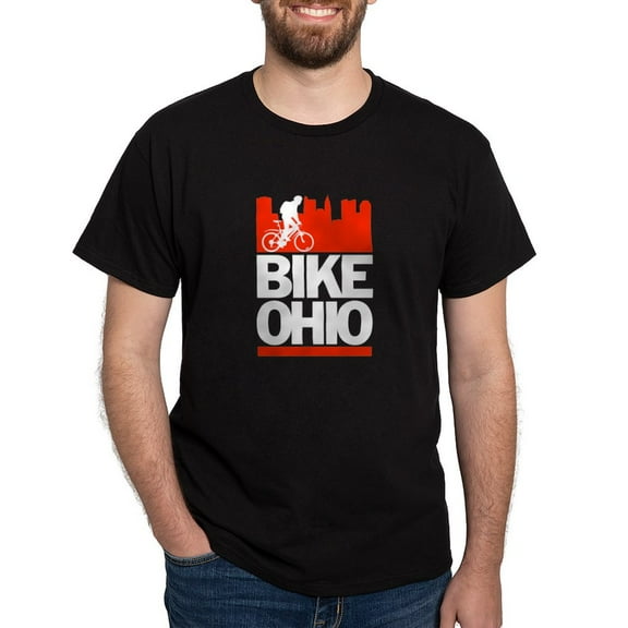 CafePress - Bike Ohio T Shirt - Men's Classic Graphic Cotton T-Shirt