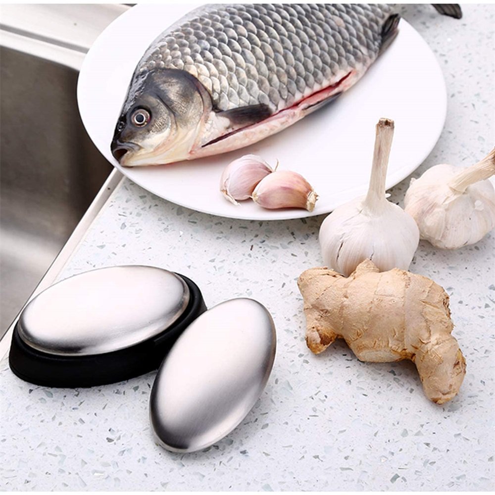 Stainless Steel Soap Odor Remover Bar Deodorant Metal Soap Stainless