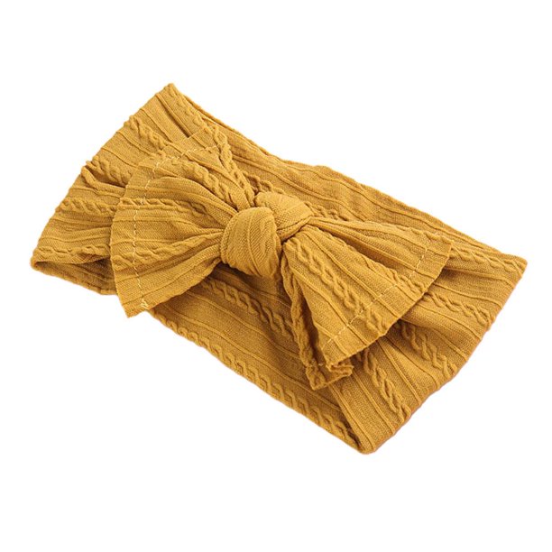 Diadema Para Bebé Recién Nacido, Banda Para El Pelo Con Lazo, Accesorios Para El Cabello De Jacquard De Punto De Color Sólido Para El Día A Día, 2021 Cateissary BA001509-04