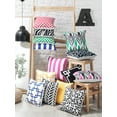 thumbnail image 6 of Geometric Blue Squares Square 18" x 18" Throw Pillow Cover, 6 of 6